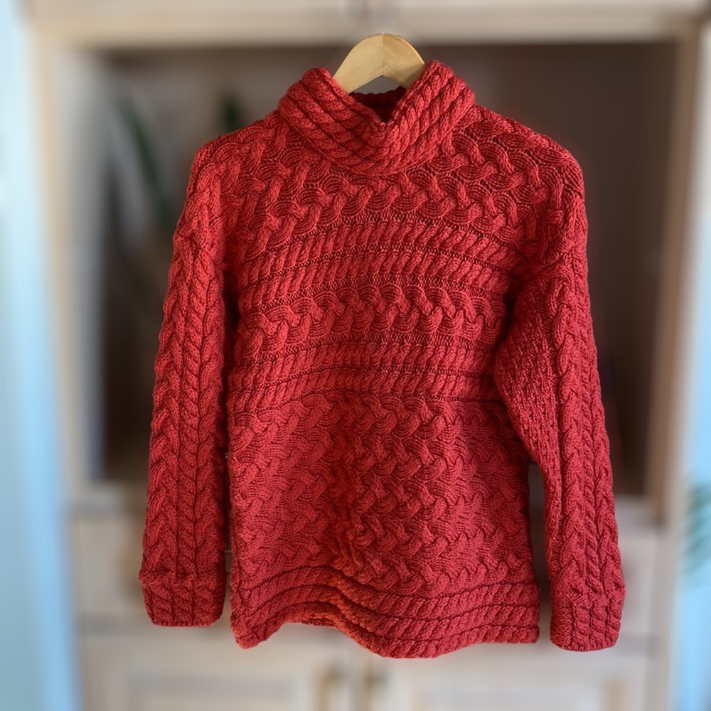 Irish 100% merino wool sweater